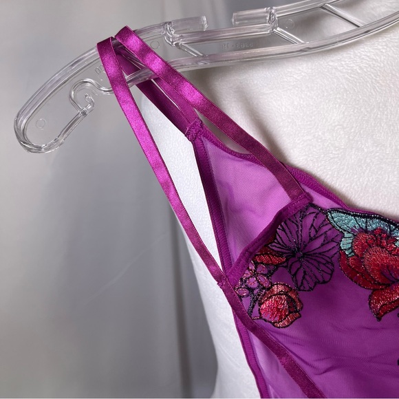 Adore Me Jayda Unlined Balconette Women's Bra & Panties Set Purple Size 36G/XL - Picture 11 of 14